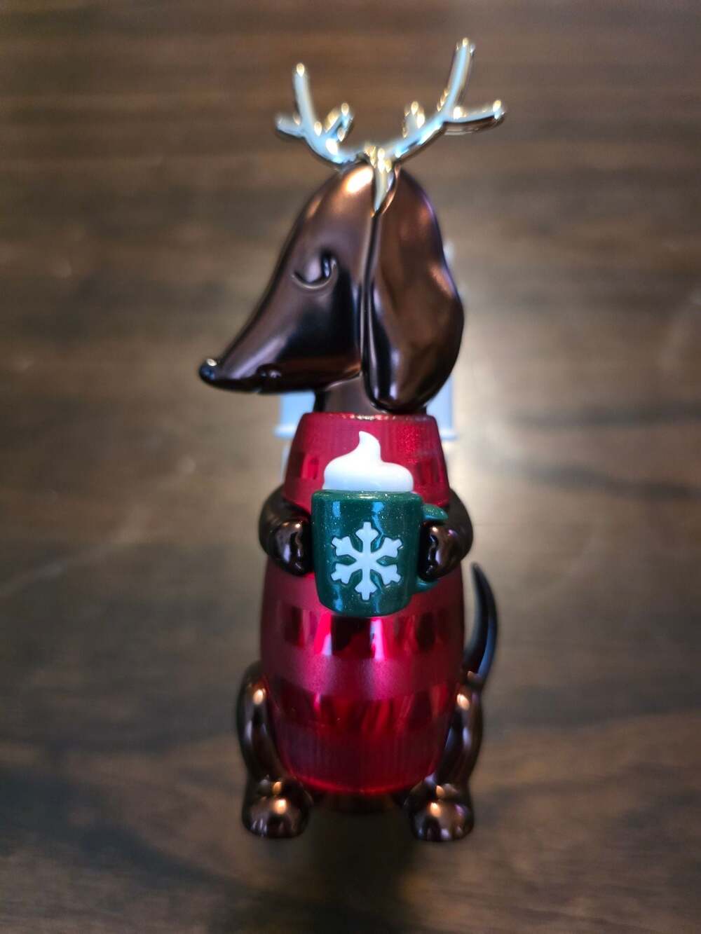 BBW Dachshund Dog Hot Cocoa Wallflowers Scent Control Fragrance Diffuser Plug